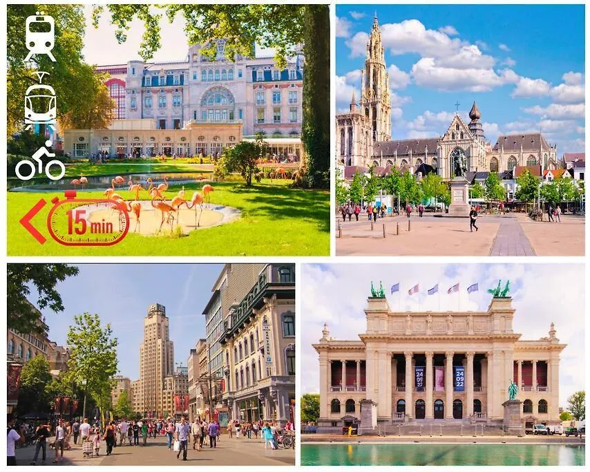 Апартаменты Ruime Woning In Een Leuke Buurt Nabij Het Centrum Антверпен